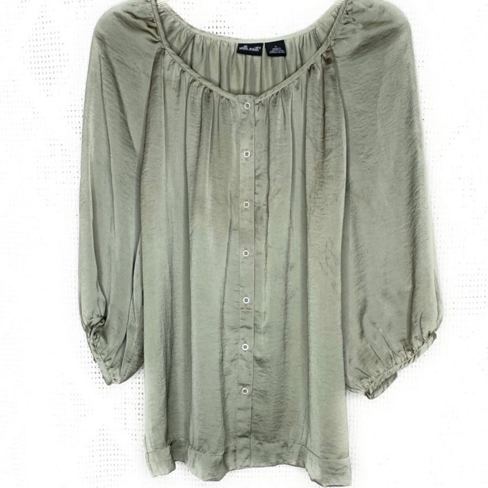 Willi Smith Blouse Green‎